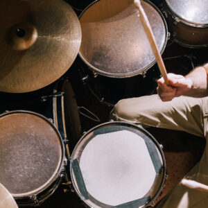 Image of a man playing drums